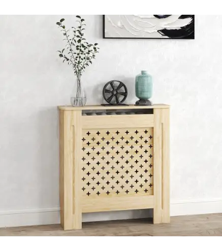 Cubreradiador de MDF Cubierta para Radiador para Salón Dormitorio Pasillo 78x19x82 cm Roble