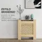 Cubreradiador de MDF Cubierta para Radiador para Salón Dormitorio Pasillo 78x19x82 cm Roble