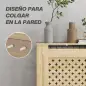 Cubreradiador de MDF Cubierta para Radiador para Salón Dormitorio Pasillo 78x19x82 cm Roble