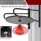 Pera de Boxeo con Soporte de Pared Giratorio para Practicar Técnica y Reflejos 60x73x80 cm Negro y Rojo