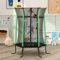 Cama Elástica Infantil Trampolín para Niños +3 Años con Red de Seguridad Ø163,5x190 cm Verde