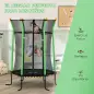 Cama Elástica Infantil Trampolín para Niños +3 Años con Red de Seguridad Ø163,5x190 cm Verde