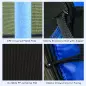 Trampolín para Niños de +3 Años Ø163 cm con Red de Seguridad y Marco de Acero Carga 50 kg para Interior y Exterior Azul