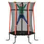 Cama Elástica Infantil Trampolín para Niños +3 Años con Red de Seguridad Ø163,5x190 cm Rojo