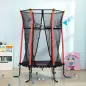 Cama Elástica Infantil Trampolín para Niños +3 Años con Red de Seguridad Ø163,5x190 cm Rojo