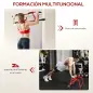 Barra de Dominadas de Pared Carga 150 kg para Ejercicio y Entrenamiento en Casa Gimnasio Rojo y Negro