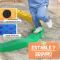 Vigas de Equilibrio para Niños de +3 Años de 8 Piezas Base Antideslizante para Entrenamiento de Equilibrio Multicolor