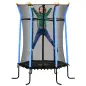 Cama Elástica Infantil Trampolín para Niños +3 Años con Red de Seguridad Ø163,5x190 cm Azul