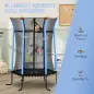 Cama Elástica Infantil Trampolín para Niños +3 Años con Red de Seguridad Ø163,5x190 cm Azul