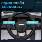Coche Eléctrico para Niños con Licencia Land Rover Discovery Sport Batería 12V Mando a Distancia Faros y Música Blanco