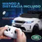 Coche Eléctrico para Niños con Licencia Land Rover Discovery Sport Batería 12V Mando a Distancia Faros y Música Blanco