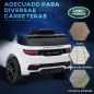 Coche Eléctrico para Niños con Licencia Land Rover Discovery Sport Batería 12V Mando a Distancia Faros y Música Blanco