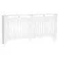 Cubreradiador de MDF Cubierta para Radiador para Salón Dormitorio Pasillo 172x19x81 cm Blanco