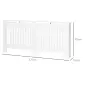 Cubreradiador de MDF Cubierta para Radiador para Salón Dormitorio Pasillo 172x19x81 cm Blanco
