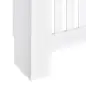 Cubreradiador de MDF Cubierta para Radiador para Salón Dormitorio Pasillo 172x19x81 cm Blanco