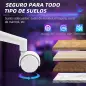 Silla Gamer Reclinable con Altura Ajustable Reposapiés Retráctil Soporte Lumbar y Reposacabezas Gris Claro y Azul Silla Gamer Reclinable con Altura Ajustable Reposapiés Retráctil Soporte Lumbar y Reposacabezas Gris Claro y Azul