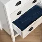 Cómoda con 5 Cajones Cómoda para Dormitorio Moderno con Diseño Anti-vuelco 70x38x85 cm Blanco