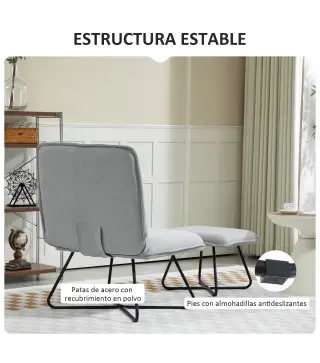 Sillón con Reposapiés