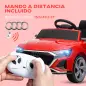 Coche Eléctrico para Niños Audi Q8 etron sportback con Batería 12V Mando a Distancia Faros Bocina y Música Rojo