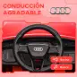 Coche Eléctrico para Niños Audi Q8 etron sportback con Batería 12V Mando a Distancia Faros Bocina y Música Rojo