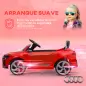 Coche Eléctrico para Niños Audi Q8 etron sportback con Batería 12V Mando a Distancia Faros Bocina y Música Rojo