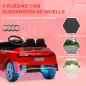 Coche Eléctrico para Niños Audi Q8 etron sportback con Batería 12V Mando a Distancia Faros Bocina y Música Rojo