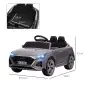 Coche Eléctrico para Niños Audi Q8 etron sportback con Batería 12V Mando a Distancia Faros Bocina y Música Gris