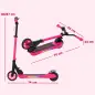 Patinete Eléctrico Plegable de +6 Años Motor 120 W Autonomía 6 KM MAX 10 KM/H Ruedas de 5" - 5,5" Altura Ajustable Rosa