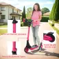 Patinete Eléctrico Plegable de +6 Años Motor 120 W Autonomía 6 KM MAX 10 KM/H Ruedas de 5" - 5,5" Altura Ajustable Rosa