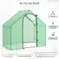 ® Invernadero Transparente de Jardín Vivero Casero Plantas 180x105x150cm