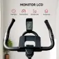 Bicicleta Estática de Interior con Volante de Inercia de 15 kg Monitor LED con Pulsómetro Manillar y Asiento Ajustables