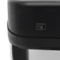 Papelera de Cocina 20L con Sensor Infrarrojo Apertura Automática y Cubo Interior Extraíble 33x25x42,5 cm Plata y Negro