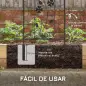 Juego de 2 Enrejados de Jardín Soportes para Enredaderas de Acero para Flores Plantas en Patio 38x98 cm Negro