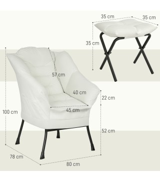 Sillón con Otomana