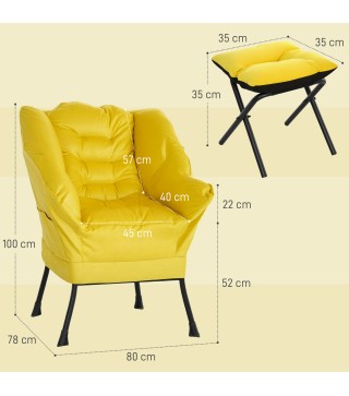 Sillón con Otomana