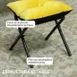 Sillón de Salón con Otomana Sillón de Relax con Bolsillos Laterales y Patas de Acero para Sala de Estar Dormitorio Amari Sillón de Salón con Otomana Sillón de Relax con Bolsillos Laterales y Patas de Acero para Sala de Estar Dormitorio Amari