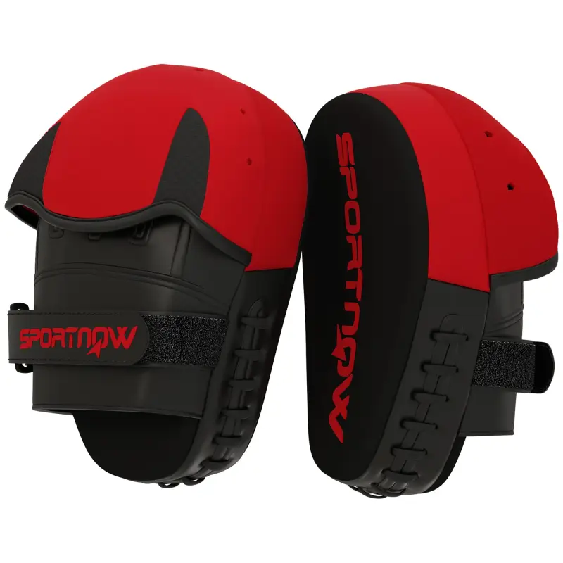 Manopla de Boxeo Paos Muay Thai MMA Curvadas para Entrenamiento Karate Taekwondo Kickboxing Training Rojo Manopla de Boxeo Paos Muay Thai MMA Curvadas para Entrenamiento Karate Taekwondo Kickboxing Training Rojo