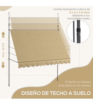 Toldo Manual Retráctil