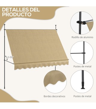 Toldo Manual Retráctil