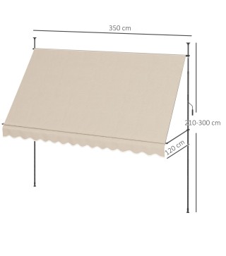 Toldo Manual Retráctil