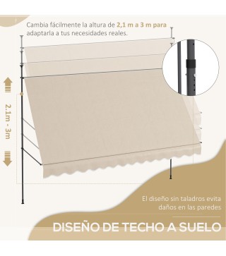 Toldo Manual Retráctil