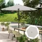 Toldo de Recambio de Sombrilla de 3 m Toldo de Repuesto para Sombrilla con Ventilación Superior Protección UV 30+ Crema Toldo de Recambio de Sombrilla de 3 m Toldo de Repuesto para Sombrilla con Ventilación Superior Protección UV 30+ Crema