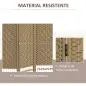 Biombo Separador de Ambientes de 6 Paneles Plegable de Cuerda de Papel 160x170cm Decoración para Dormitorio Natural