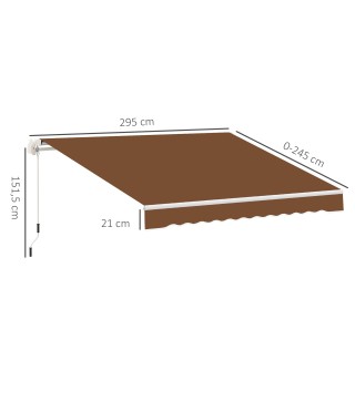 Toldo Manual Retráctil