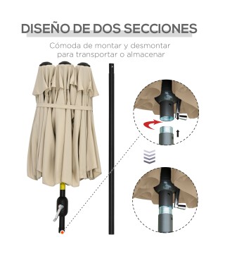 Sombrilla Doble