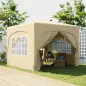 Cenador Plegable 3x3 m Gazabo con Paneles Laterales UPF50+ Altura Ajustable y Bolsa de Transporte Arena Cenador Plegable 3x3 m Gazabo con Paneles Laterales UPF50+ Altura Ajustable y Bolsa de Transporte Arena