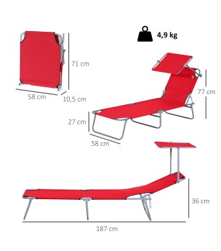 Tumbona Plegable