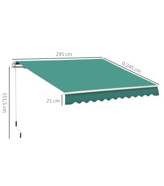 Toldo Manual Retráctil