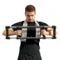 Expansor de Pecho con Resistencia Ajustable de 10-50 kg para Desarrollo Muscular de Brazos 80x22x5 cm Negro
