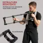 Expansor de Pecho con Resistencia Ajustable de 10-50 kg para Desarrollo Muscular de Brazos 80x22x5 cm Negro